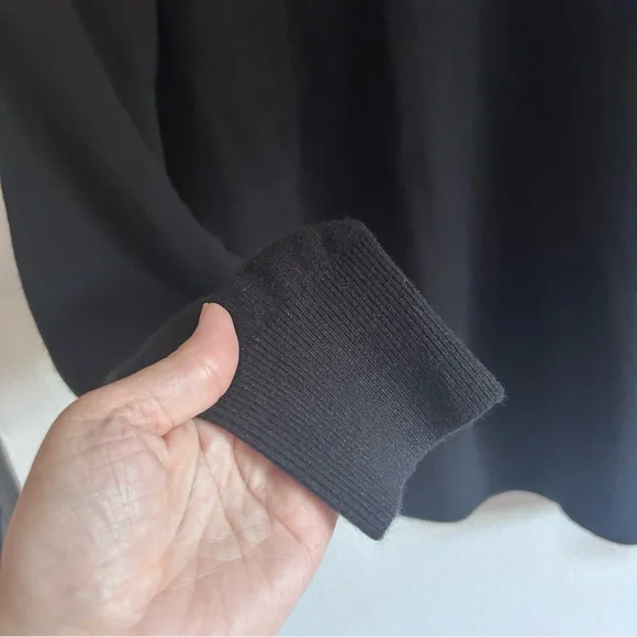 J. Crew Men’s Sz Large 100% Cashmere Collared Polo Sweater Black Long Sleeves - Picture 9 of 9